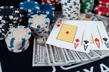 Live casino dealer table with multiple camera angles